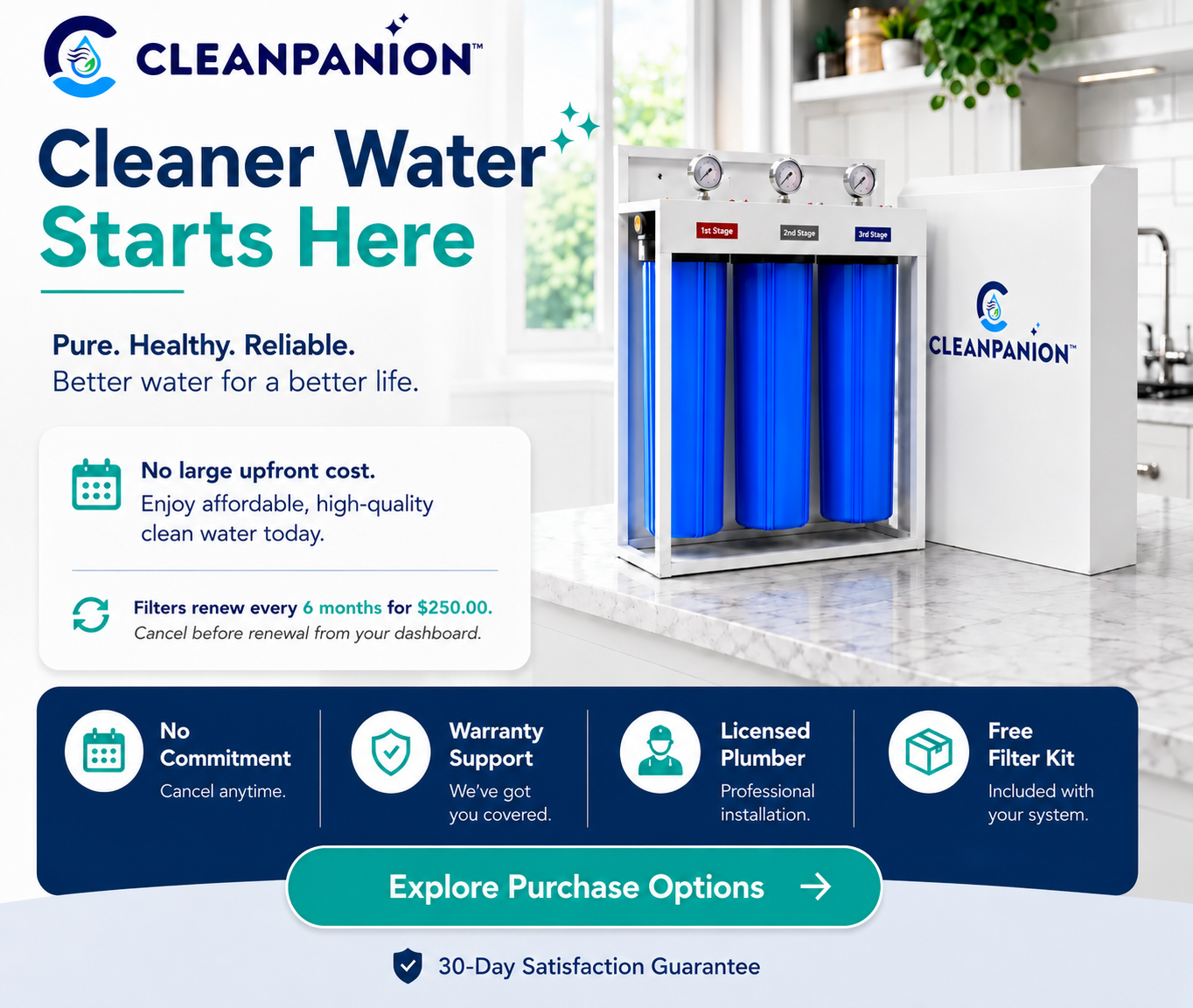 Cleanpanion cleaner water subscription offer